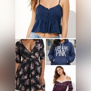 Lot Of 4 | Charlotte Russe, Pink Victoria Secret, AE | Women’s Size Small